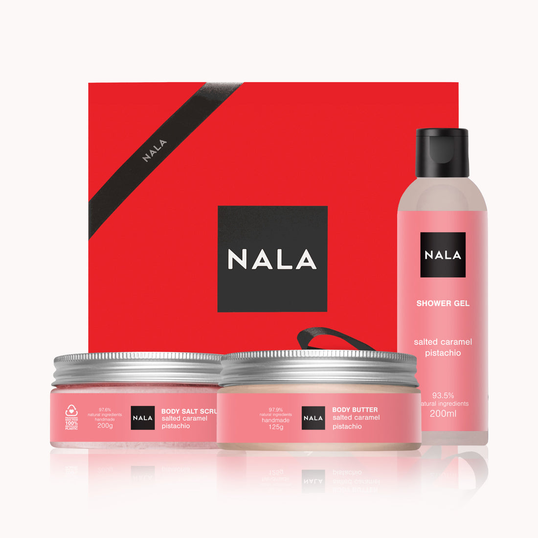 Set CADOU Hidratare și Exfoliere Piele Uscată - Caramel Sărat &amp; Fistic (Unt)