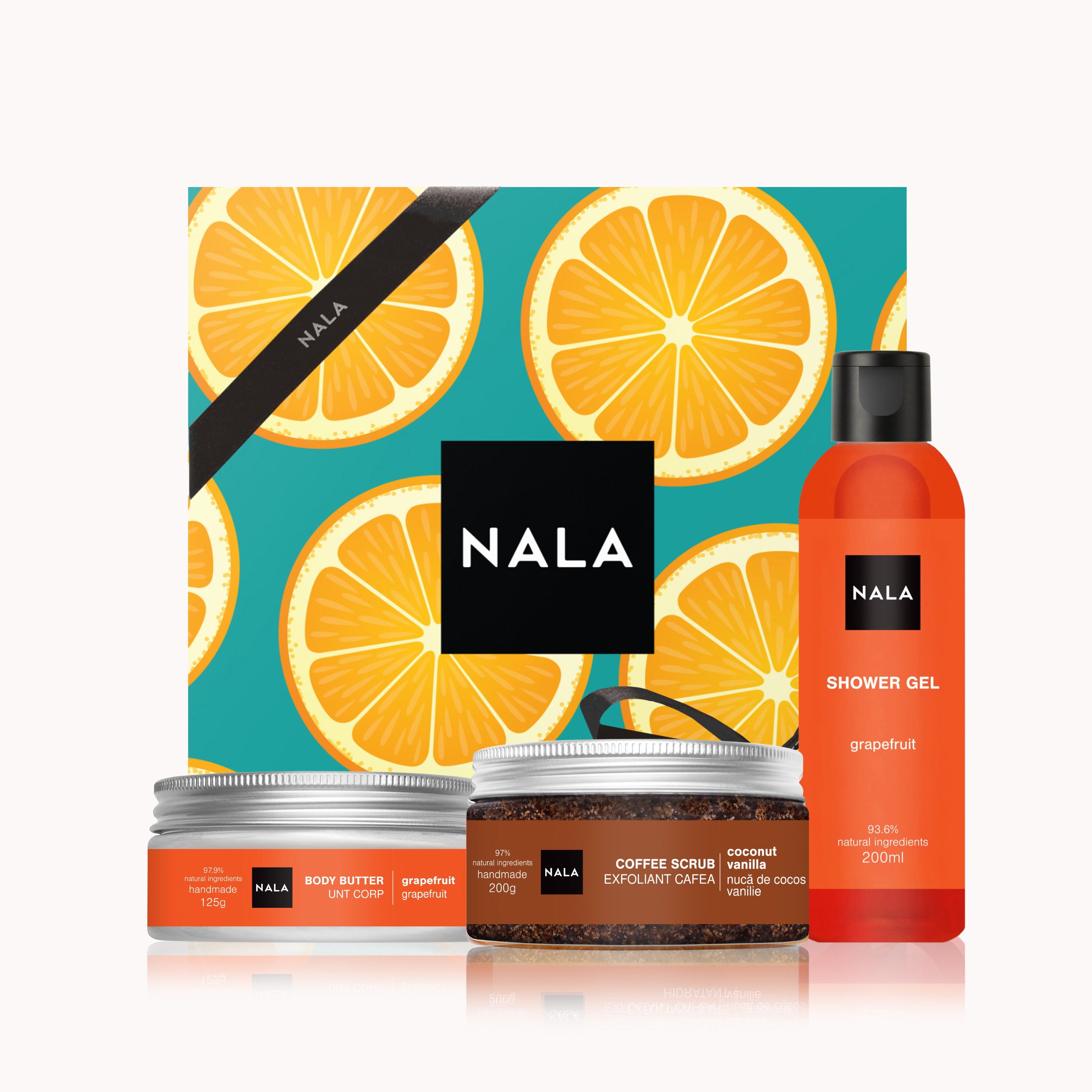 Set CADOU Hidratare și Exfoliere Piele Uscată - Grapefruit (Unt)