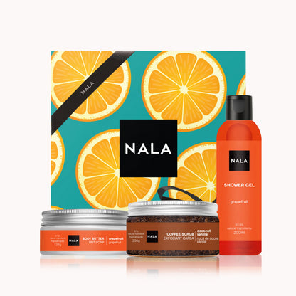 Set CADOU Hidratare și Exfoliere Piele Uscată - Grapefruit (Unt)