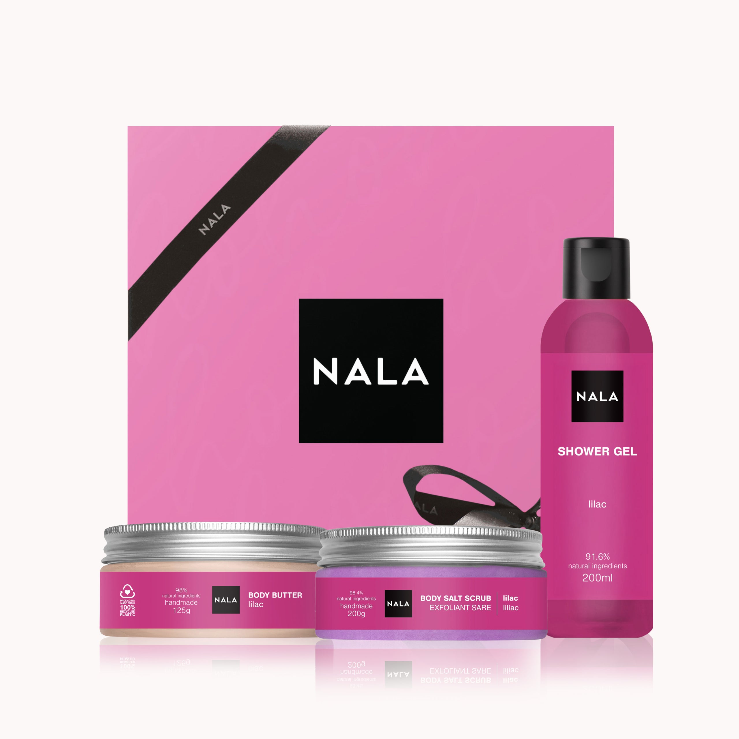 Set CADOU Hidratare și Exfoliere Piele Uscată - Liliac (Unt)