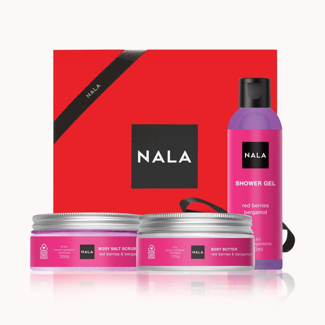 Set CADOU Hidratare și Exfoliere Piele Uscată - Fructe de pădure &amp; Bergamotă (Unt)