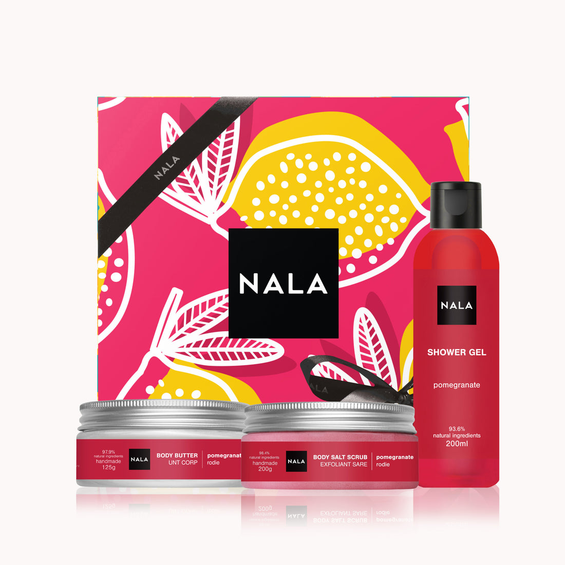 Set CADOU Hidratare și Exfoliere Piele Uscată - Rodie (Unt)