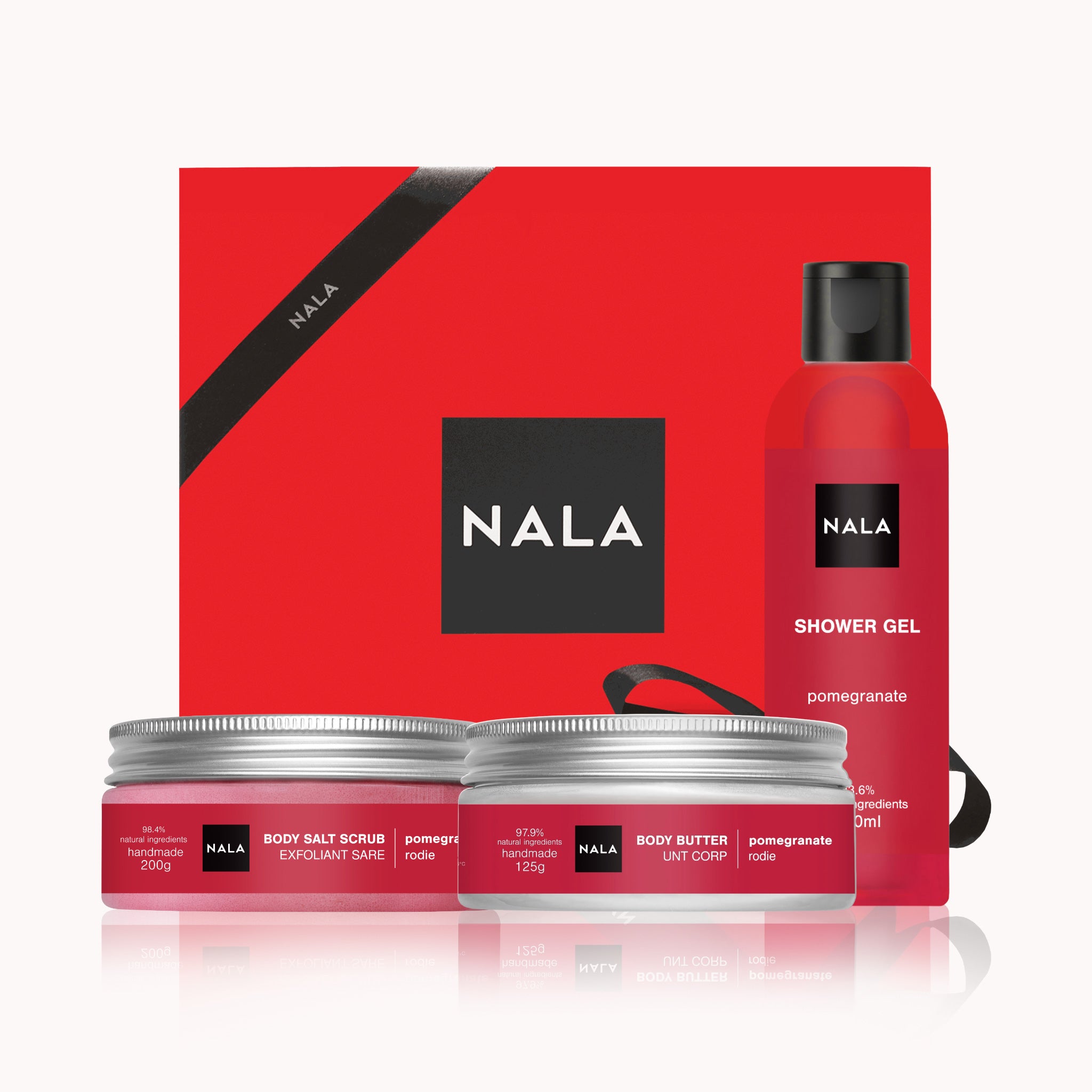 Set CADOU Hidratare și Exfoliere Piele Uscată - Rodie (Unt)