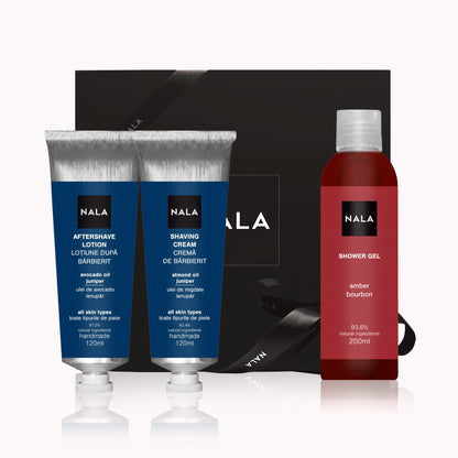 Set CADOU Îngrijire Bărbați - Ambră &amp; Bourbon