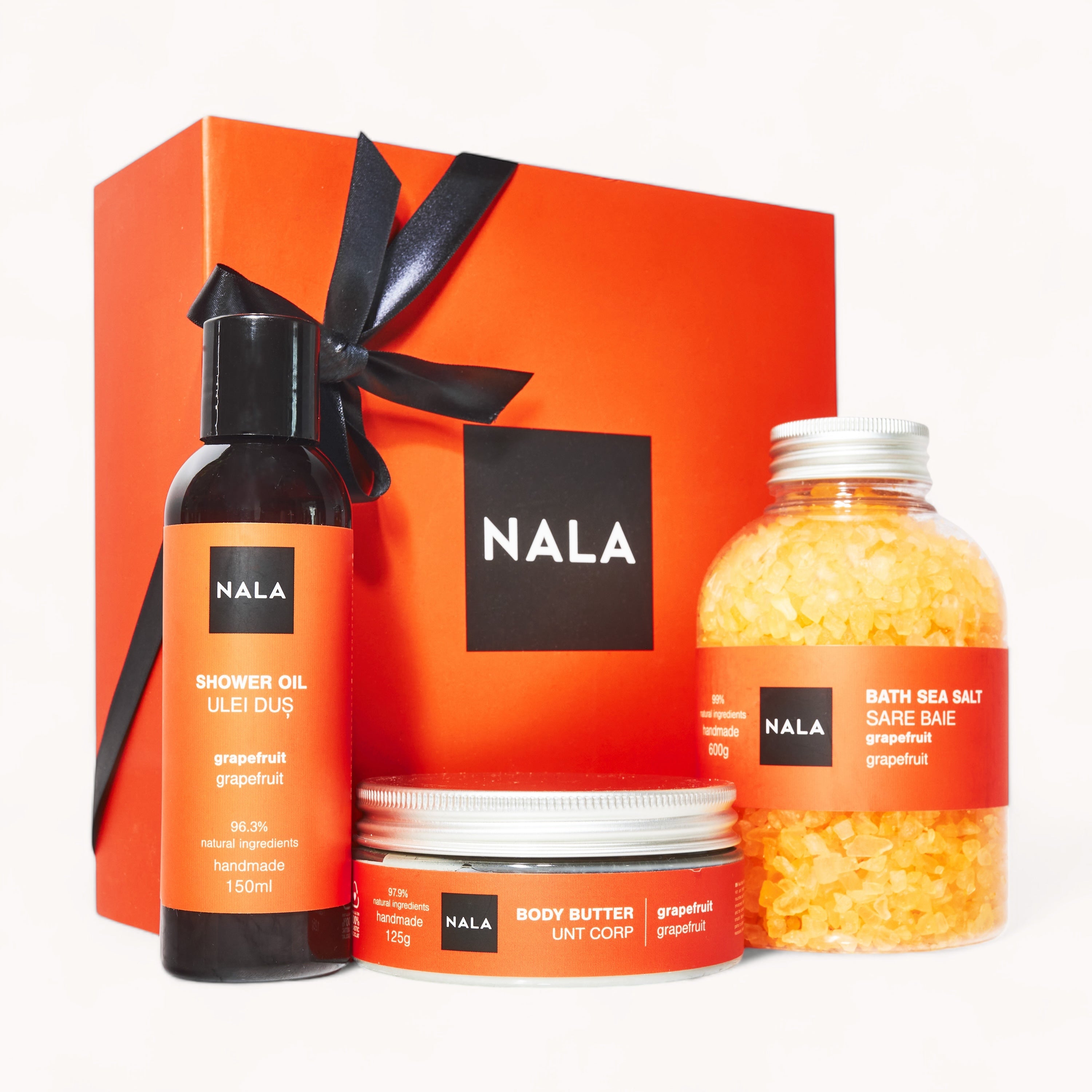 Set Cadou Hidratare Piele Uscată Grapefruit Răsfăț Natural | NALA