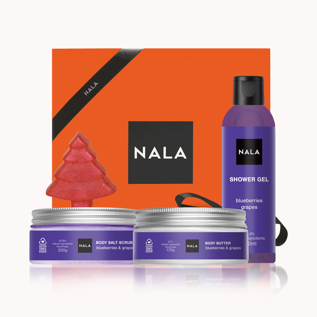 Set CADOU Hidratare și Exfoliere Intensă - Afine &amp; Struguri