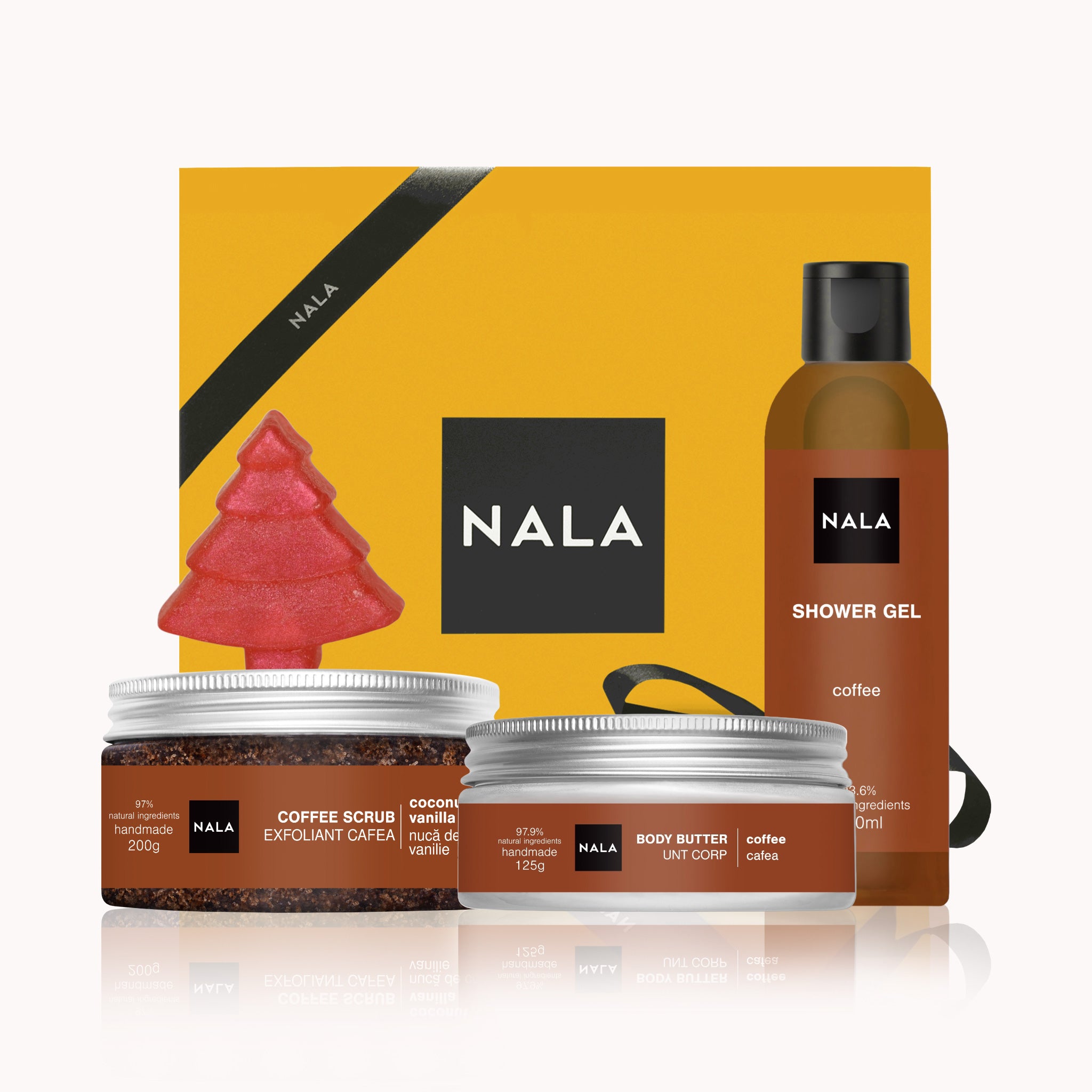 Set CADOU Hidratare și Exfoliere Intensă - Cafea