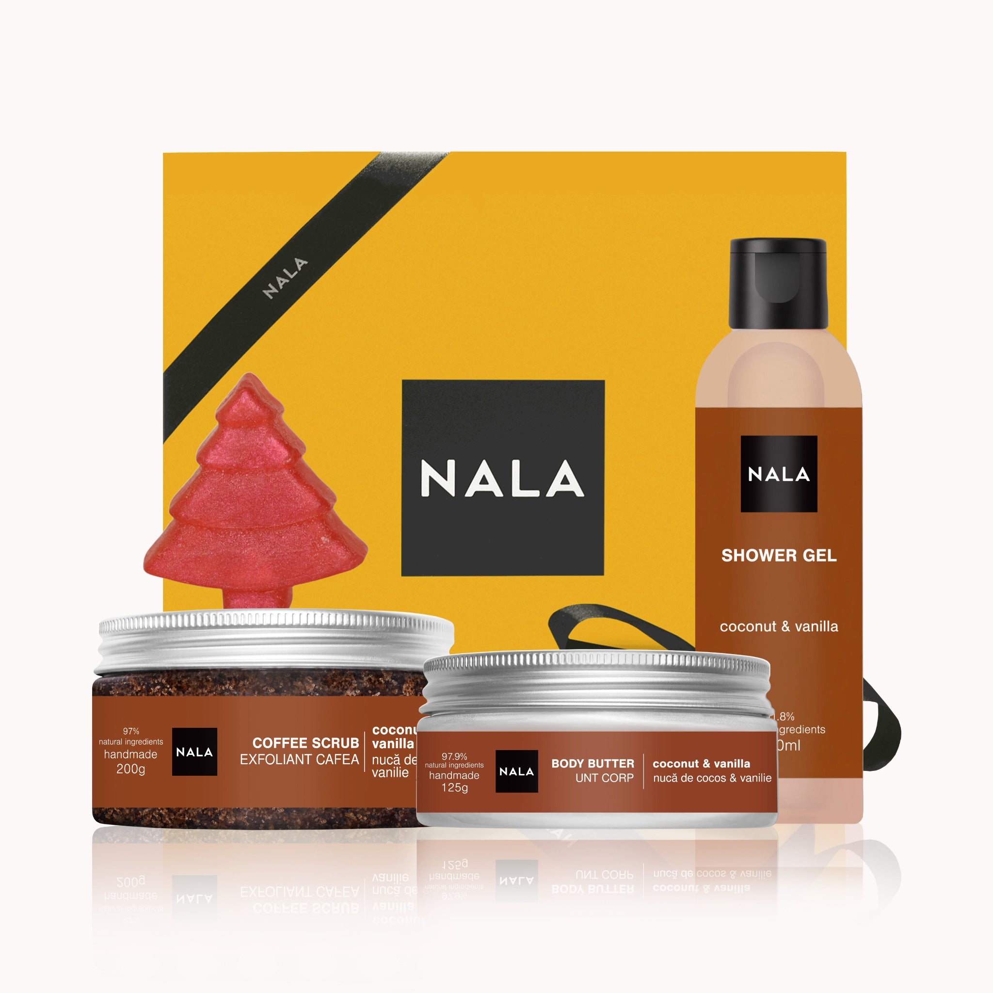 Set CADOU Hidratare și Exfoliere Intensă - Nucă de Cocos &amp; Vanilie