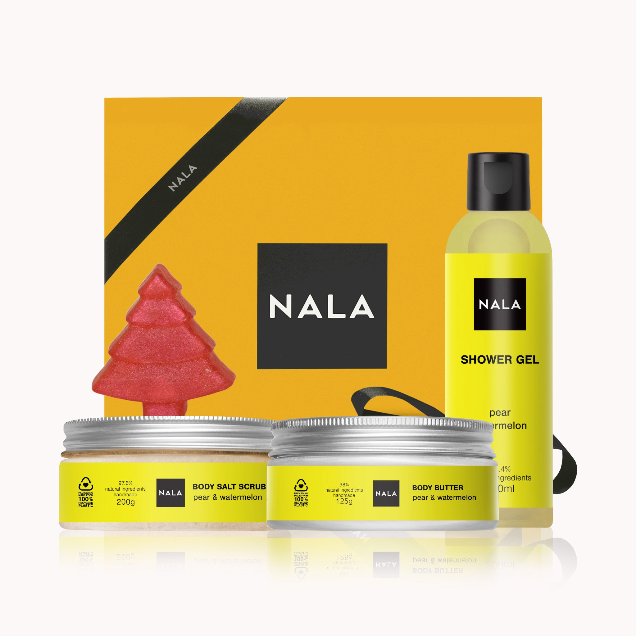 Set CADOU Hidratare și Exfoliere Intensă - Pară &amp; Pepene Roșu