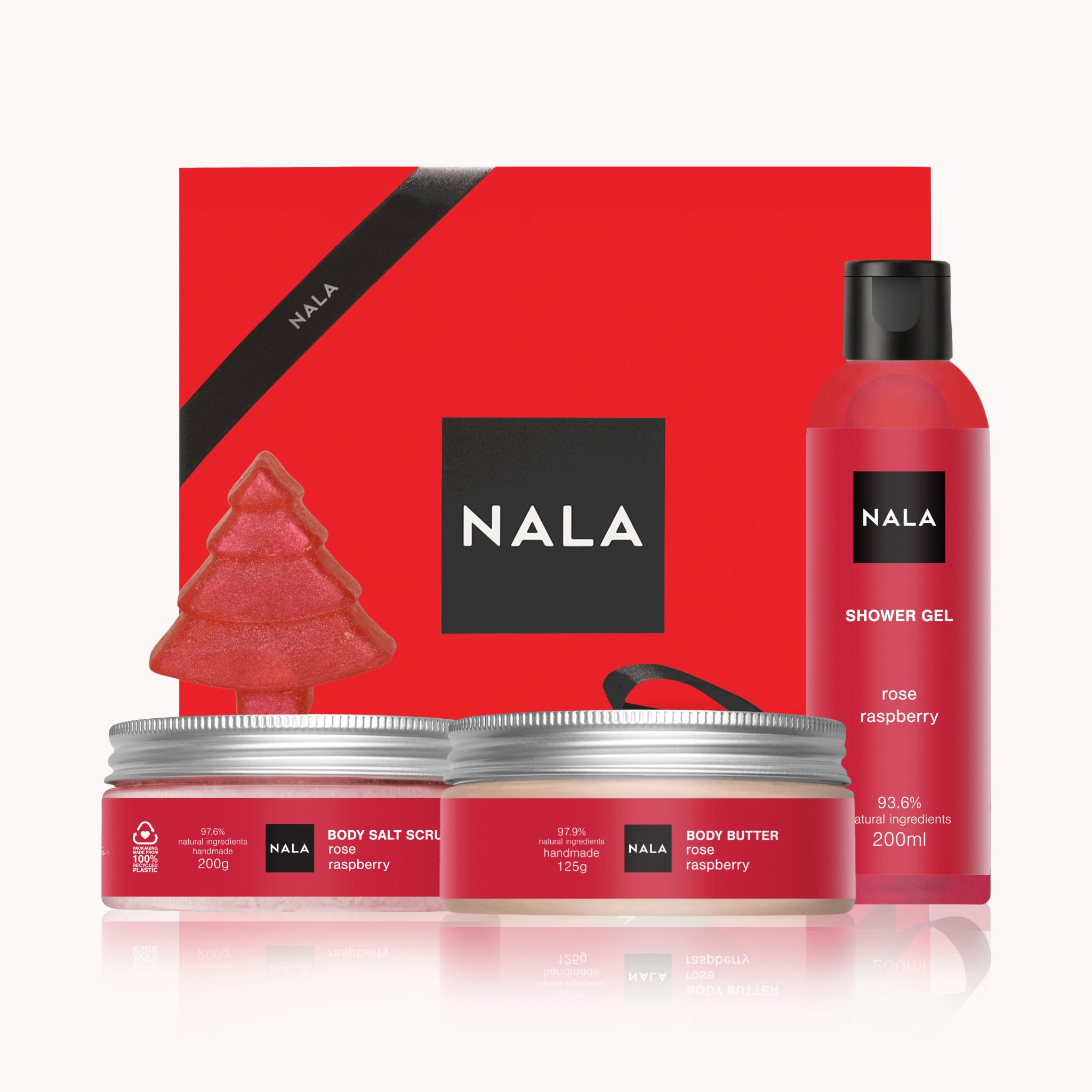 Set CADOU Hidratare și Exfoliere Intensă - Trandafir &amp; Zmeură