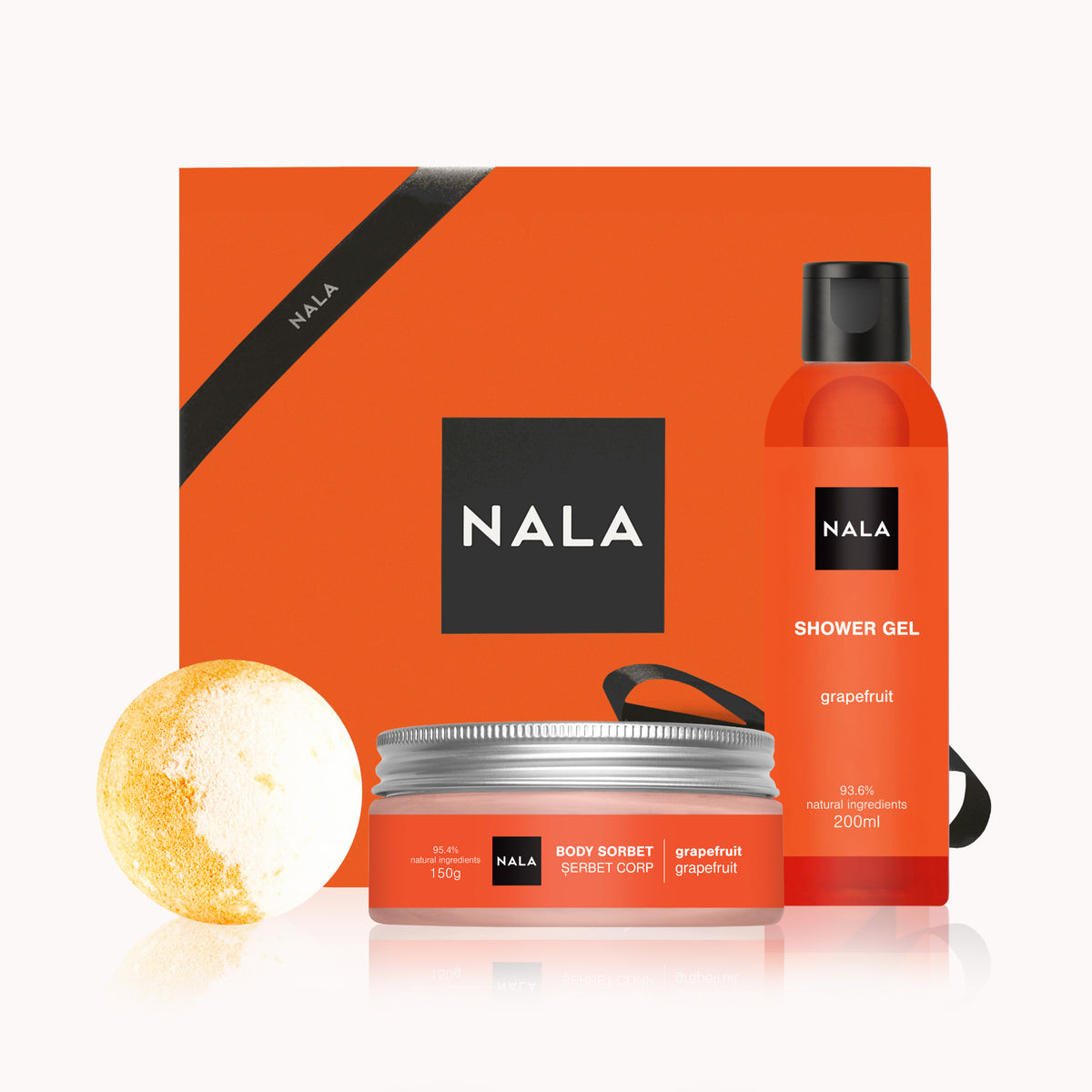 Set Cadou Baie & Hidratare Grapefruit (Șerbet) - NALA – NALA Cosmetice ...