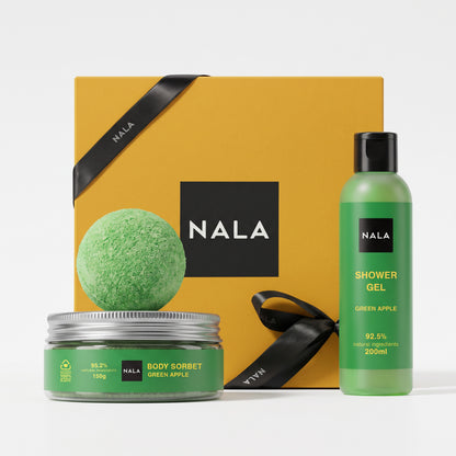 Set Baie și Hidratare - Măr verde (Șerbet)