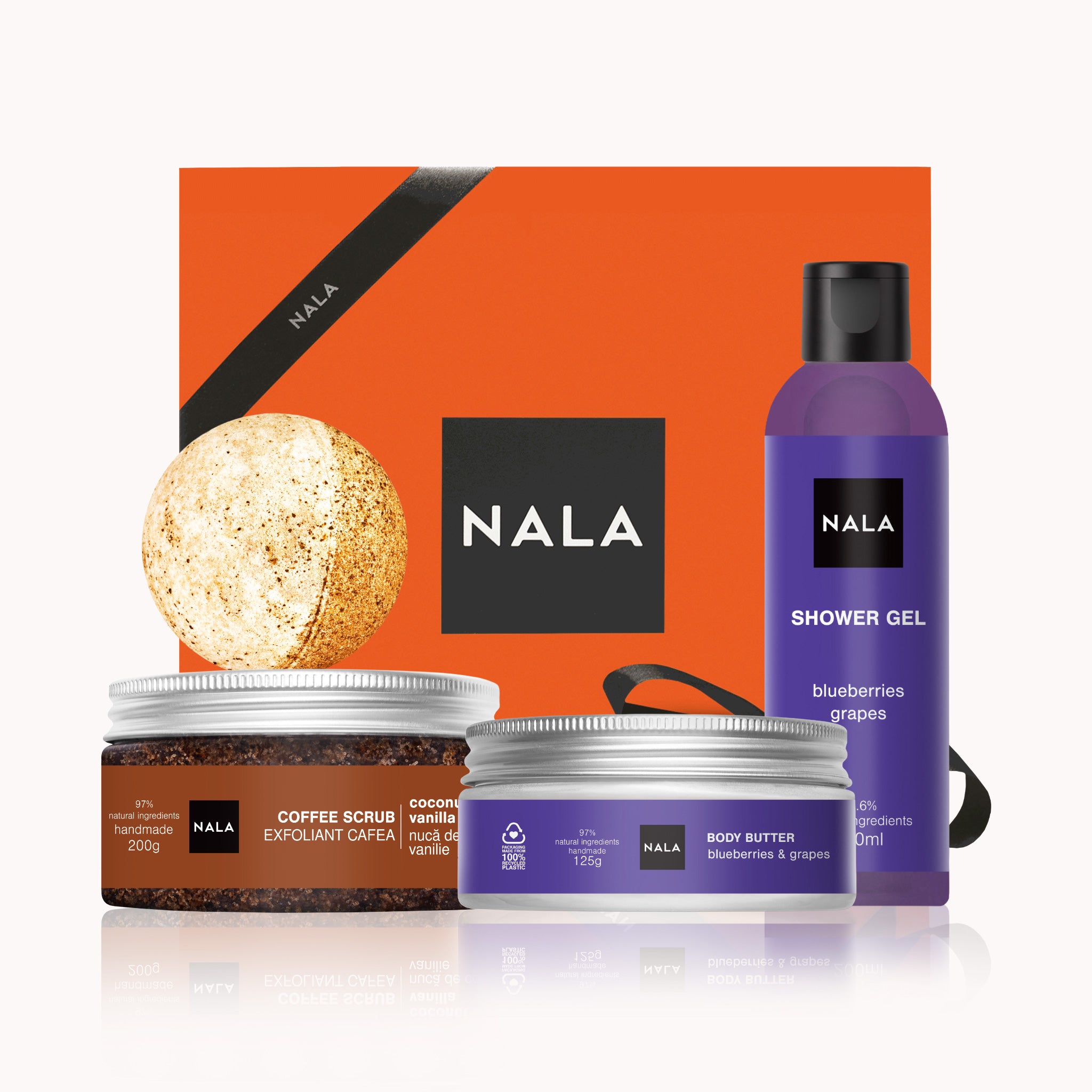 Set CADOU SPA la tine Acasă - Afine &amp; Struguri (Unt)