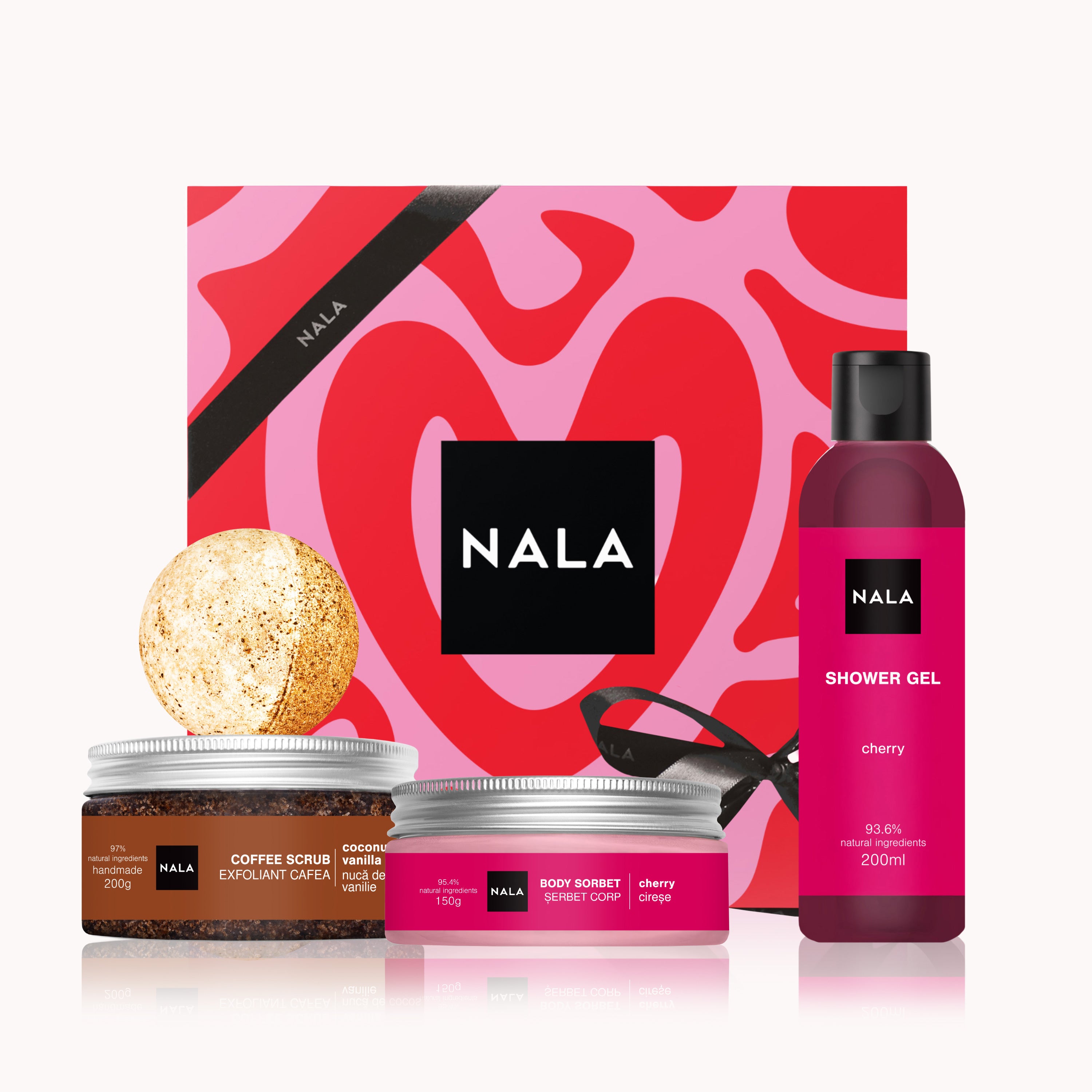 Set CADOU Exfoliere și Hidratare - Cireșe (Șerbet)