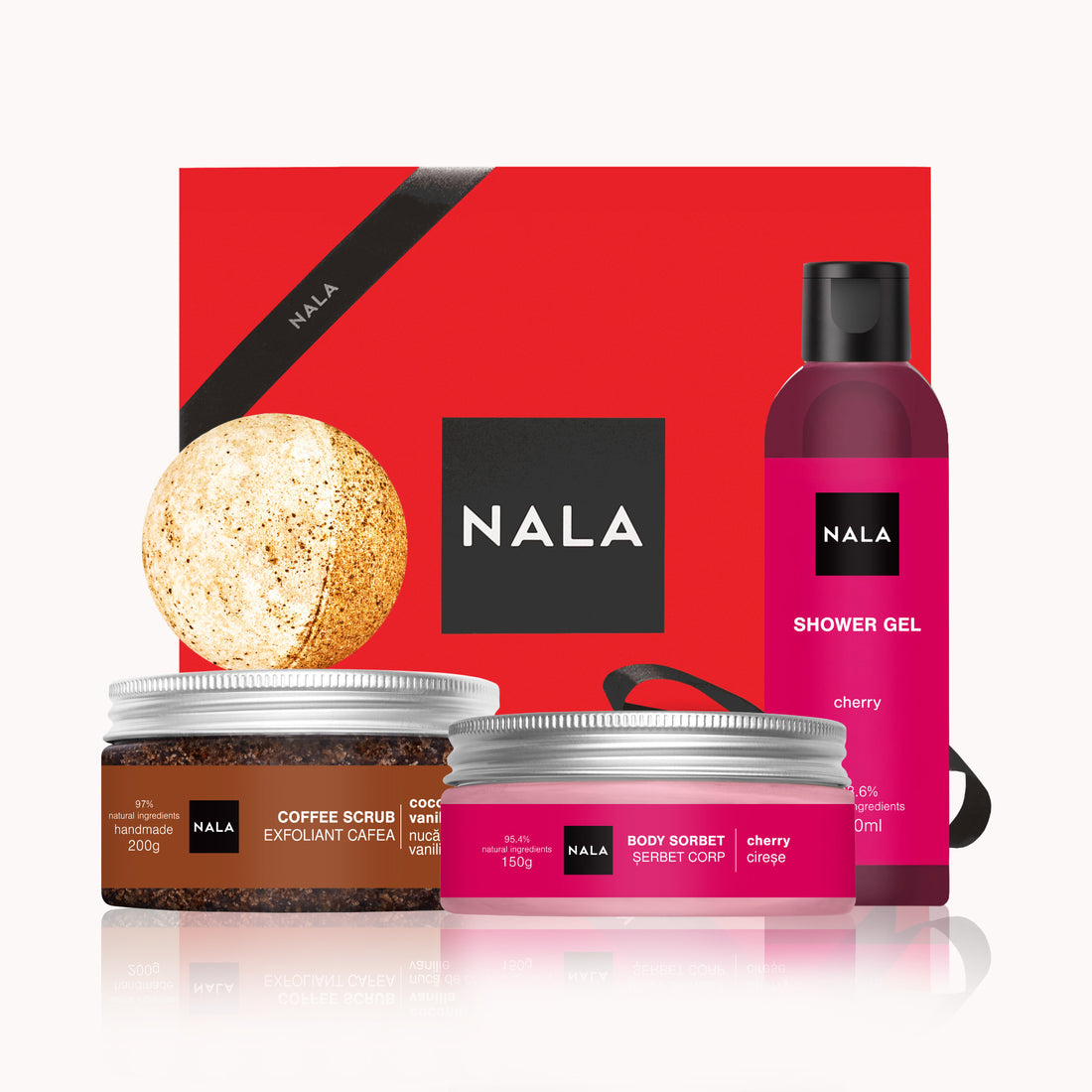 Set CADOU Exfoliere și Hidratare - Cireșe (Șerbet)