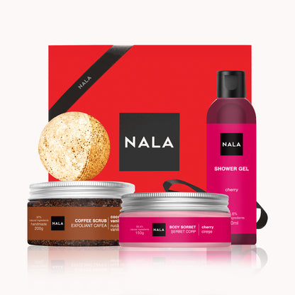 Set CADOU Exfoliere și Hidratare - Cireșe (Șerbet)