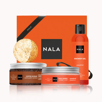 Set CADOU Exfoliere și Hidratare - Grapefruit (Șerbet)