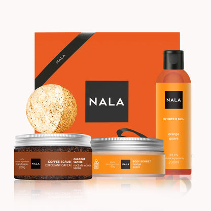 Set CADOU Exfoliere și Hidratare - Portocală &amp; Guava (Șerbet)