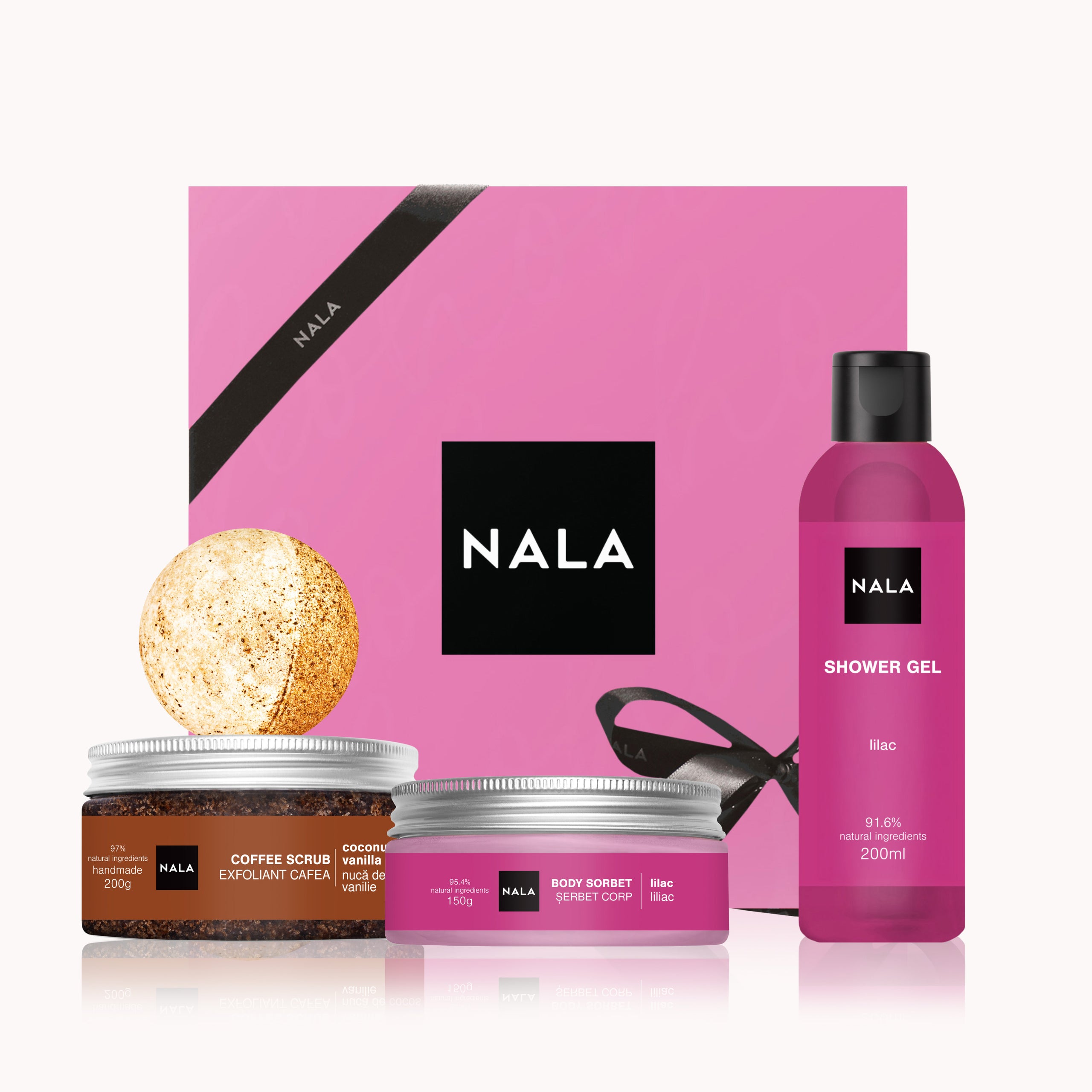 Set CADOU Exfoliere și Hidratare - Liliac (Șerbet)