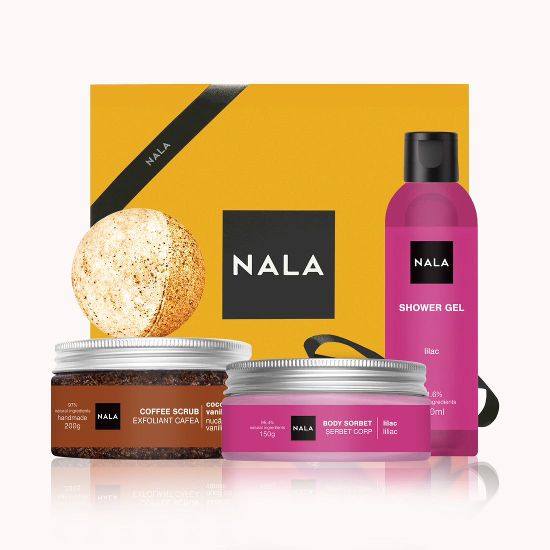 Set CADOU Exfoliere și Hidratare - Liliac (Șerbet)