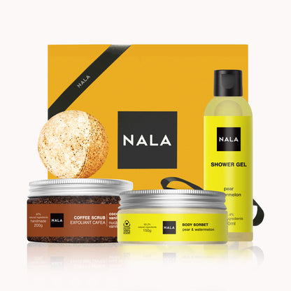 Set CADOU Exfoliere și Hidratare - Pară &amp; Pepene Roșu (Șerbet)