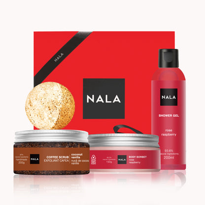 Set CADOU Exfoliere și Hidratare - Trandafir &amp; Zmeură (Șerbet)