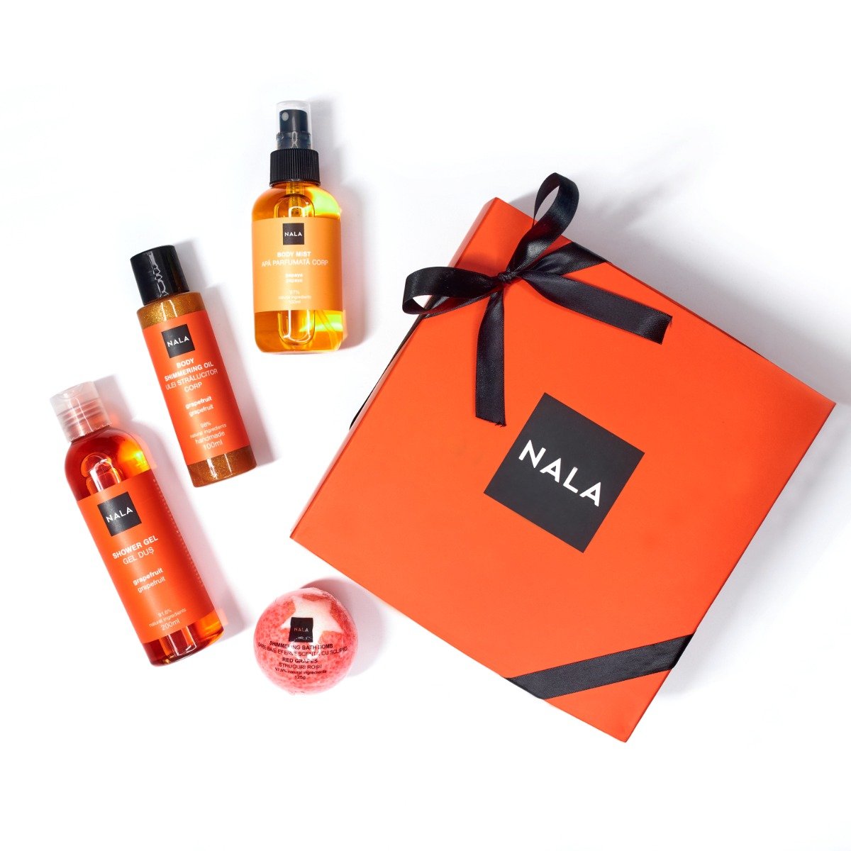 Set CADOU Piele Strălucitoare - Papaya &amp; Grapefruit