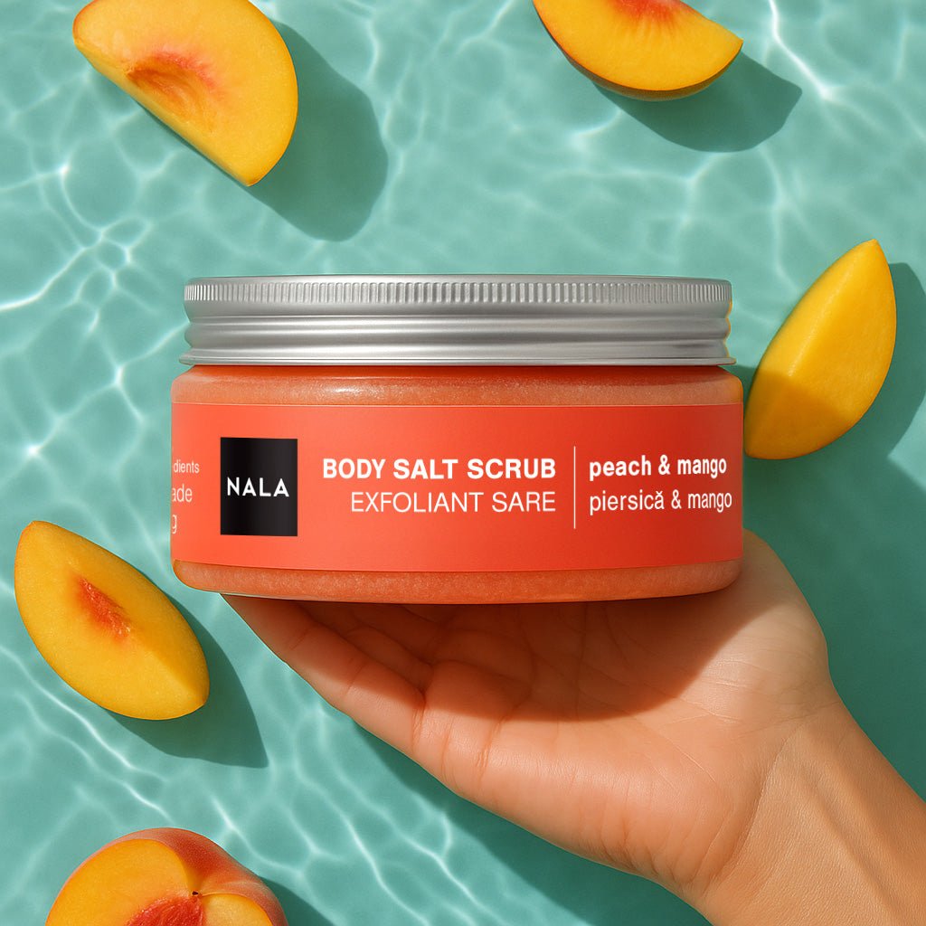 Scrub sare - Piersică &amp; Mango