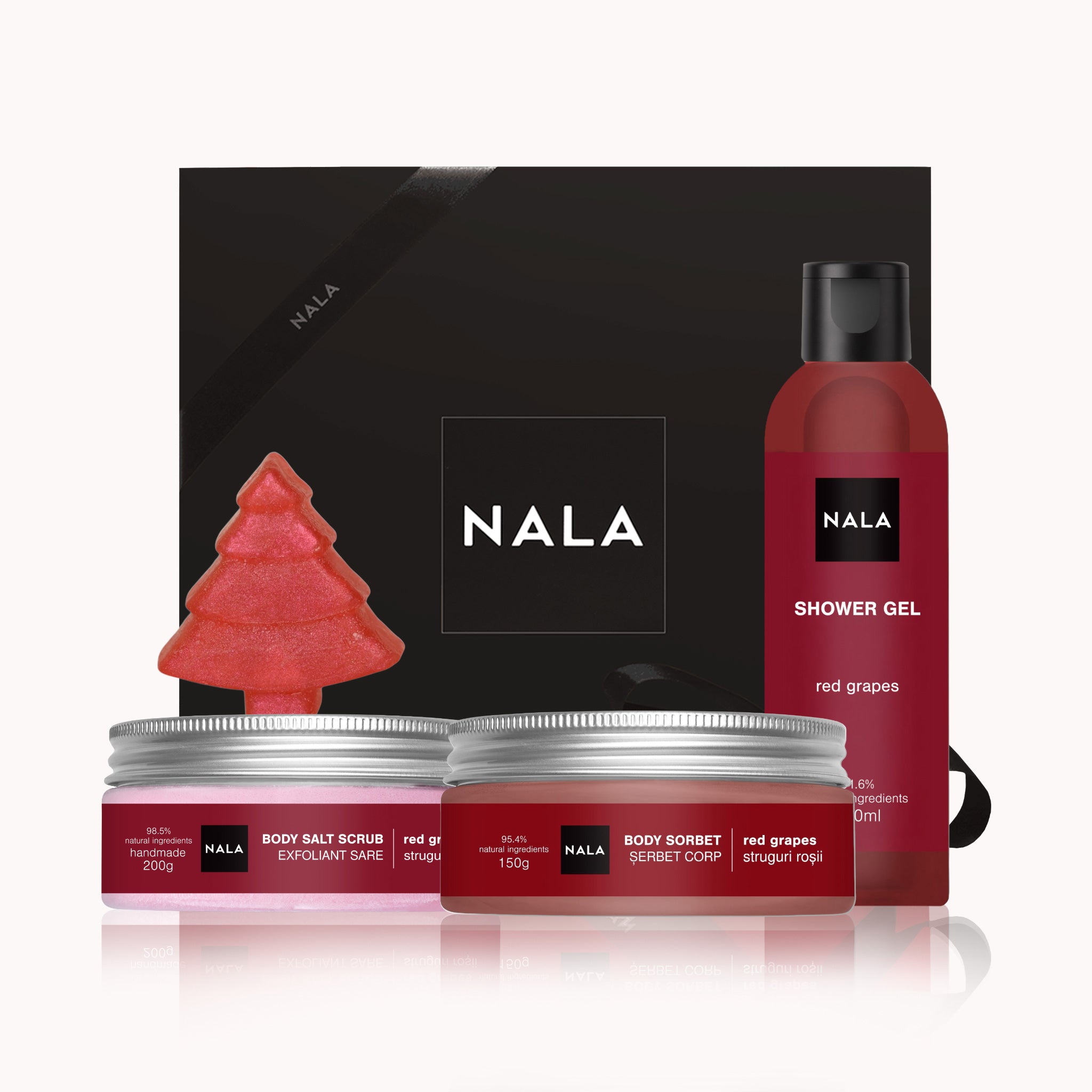 Set CADOU Relaxare &amp; Catifelare - Struguri Roșii