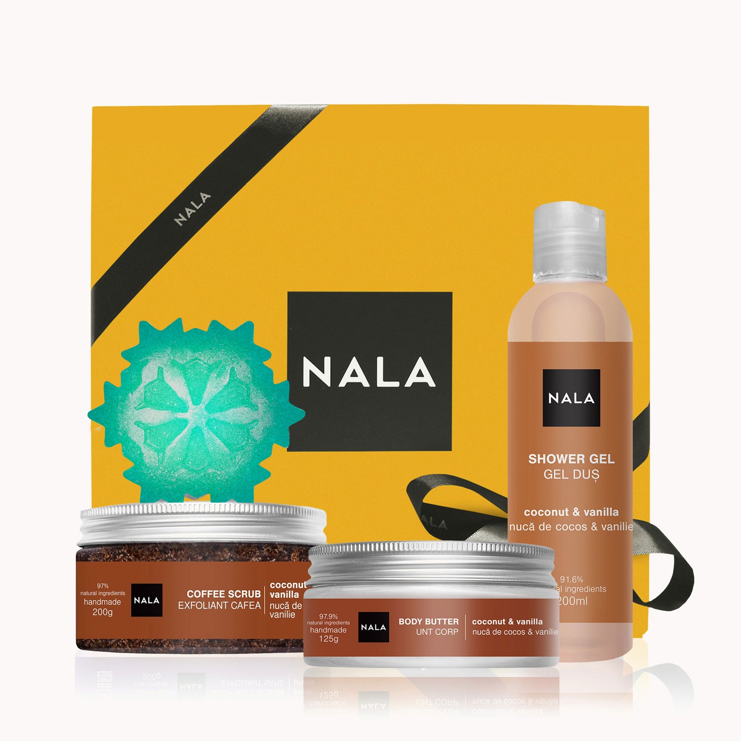 Set CADOU Hidratare și Exfoliere Intensă - Nucă de Cocos &amp; Vanilie