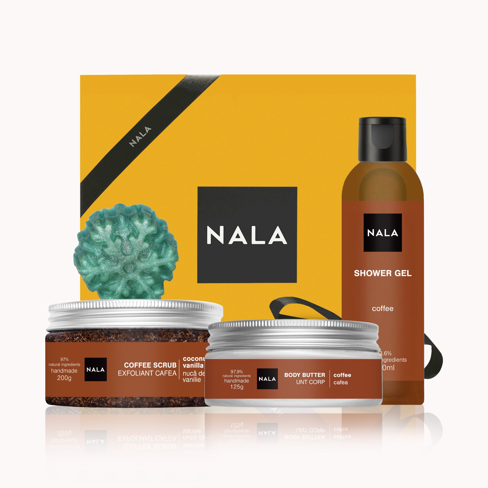 Set CADOU Hidratare și Exfoliere Intensă - Cafea