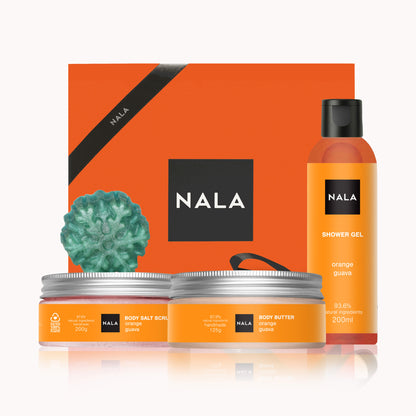 Set CADOU Hidratare și Exfoliere Intensă - Portocală &amp; Guava