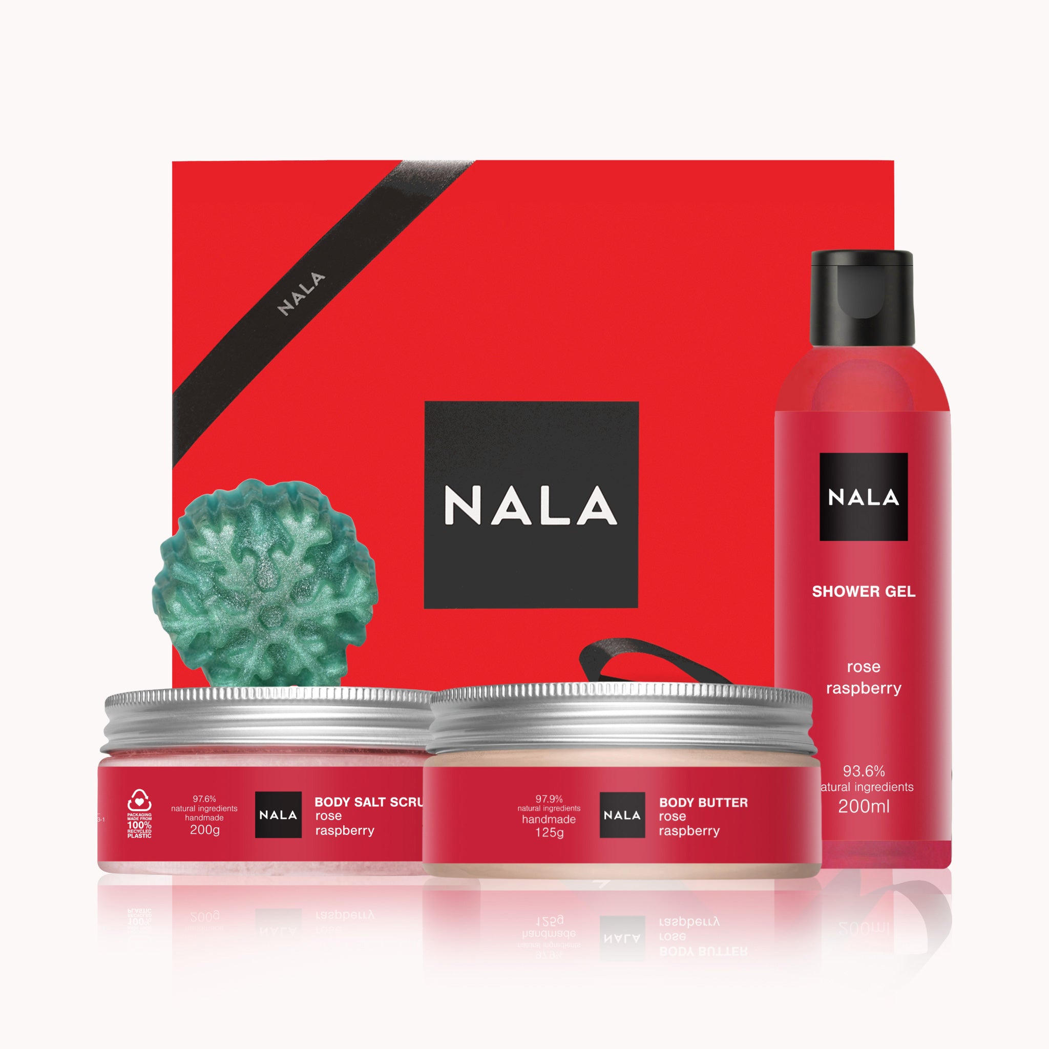 Set CADOU Hidratare și Exfoliere Intensă - Trandafir &amp; Zmeură