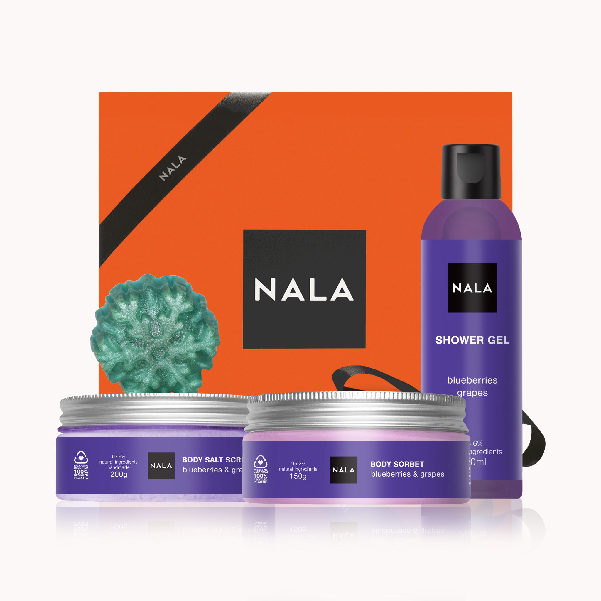 Set CADOU Hidratare și Exfoliere Intensă - Afine &amp; Struguri