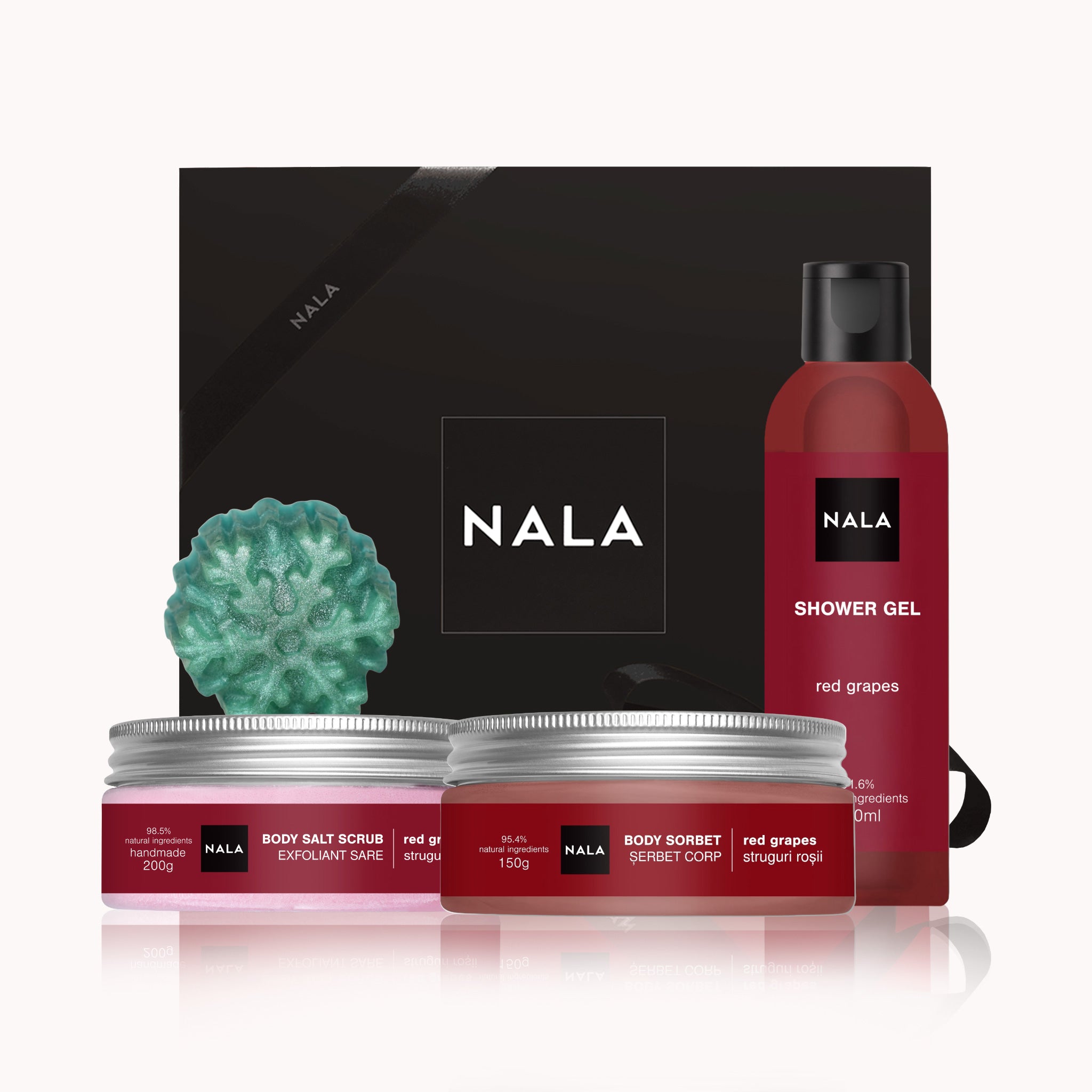 Set CADOU Relaxare &amp; Catifelare - Struguri Roșii