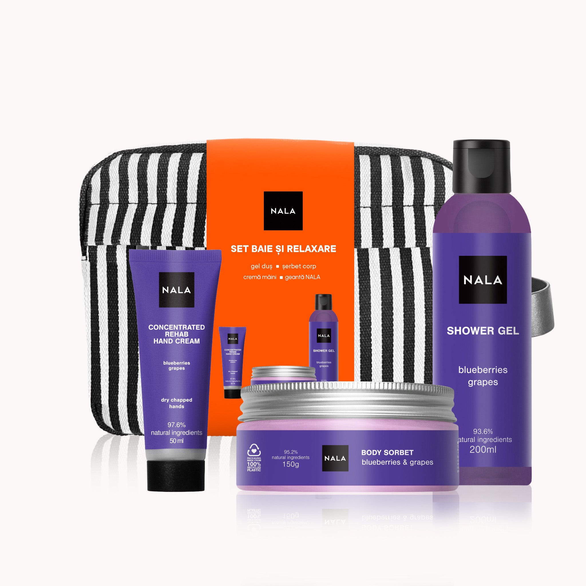 Set Baie și Relaxare - Afine &amp; Struguri