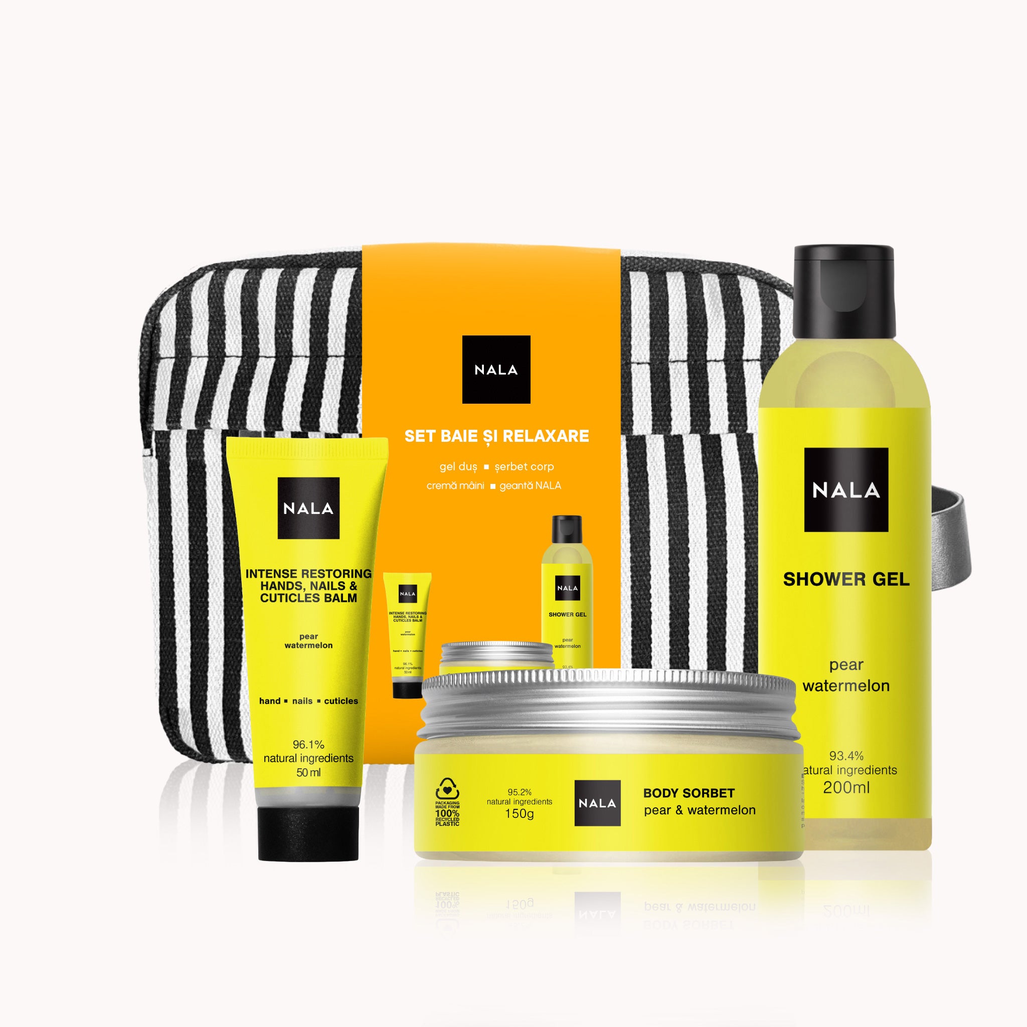 Set Baie și Relaxare - Pară &amp; Pepene Roșu