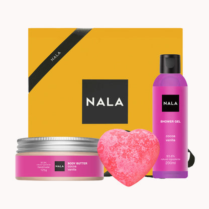 Set CADOU Răsfăț Romantic - Cacao &amp; Vanilie (Șerbet)