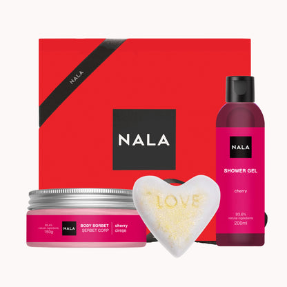 Set CADOU Baie &amp; Hidratare - Cireșe - LOVE