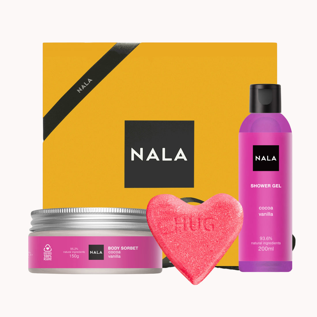 Set CADOU Baie &amp; Hidratare - Cacao &amp; Vanilie - HUG