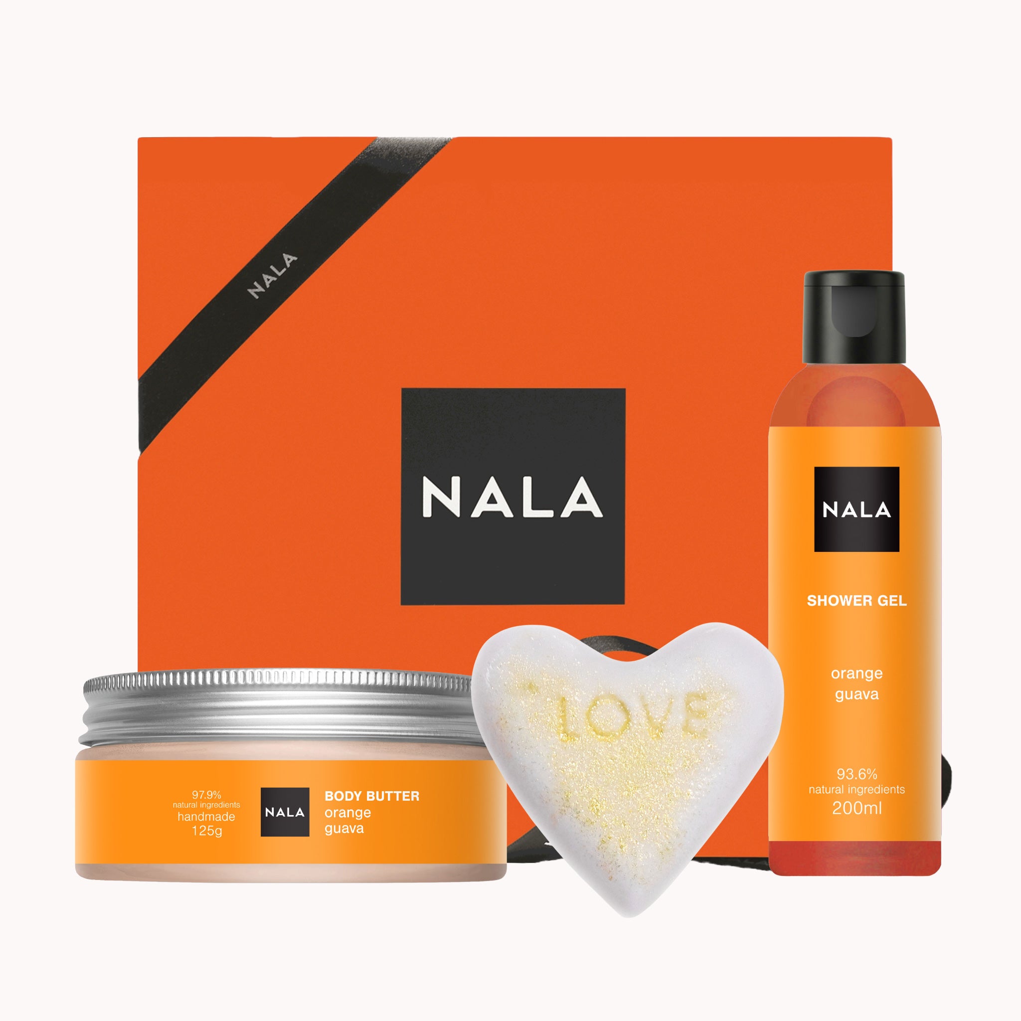 Set CADOU Răsfăț - Portocală &amp; Guava - LOVE