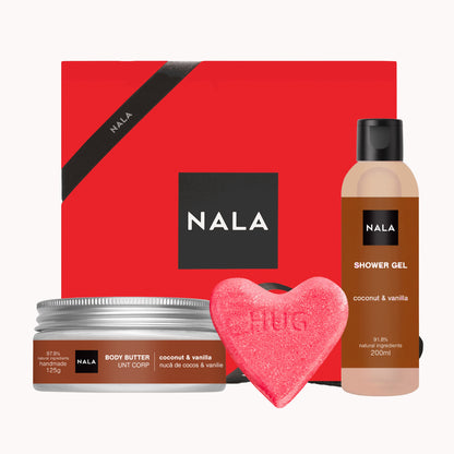 Set CADOU Răsfăț - Nucă de cocos &amp; Vanilie - HUG