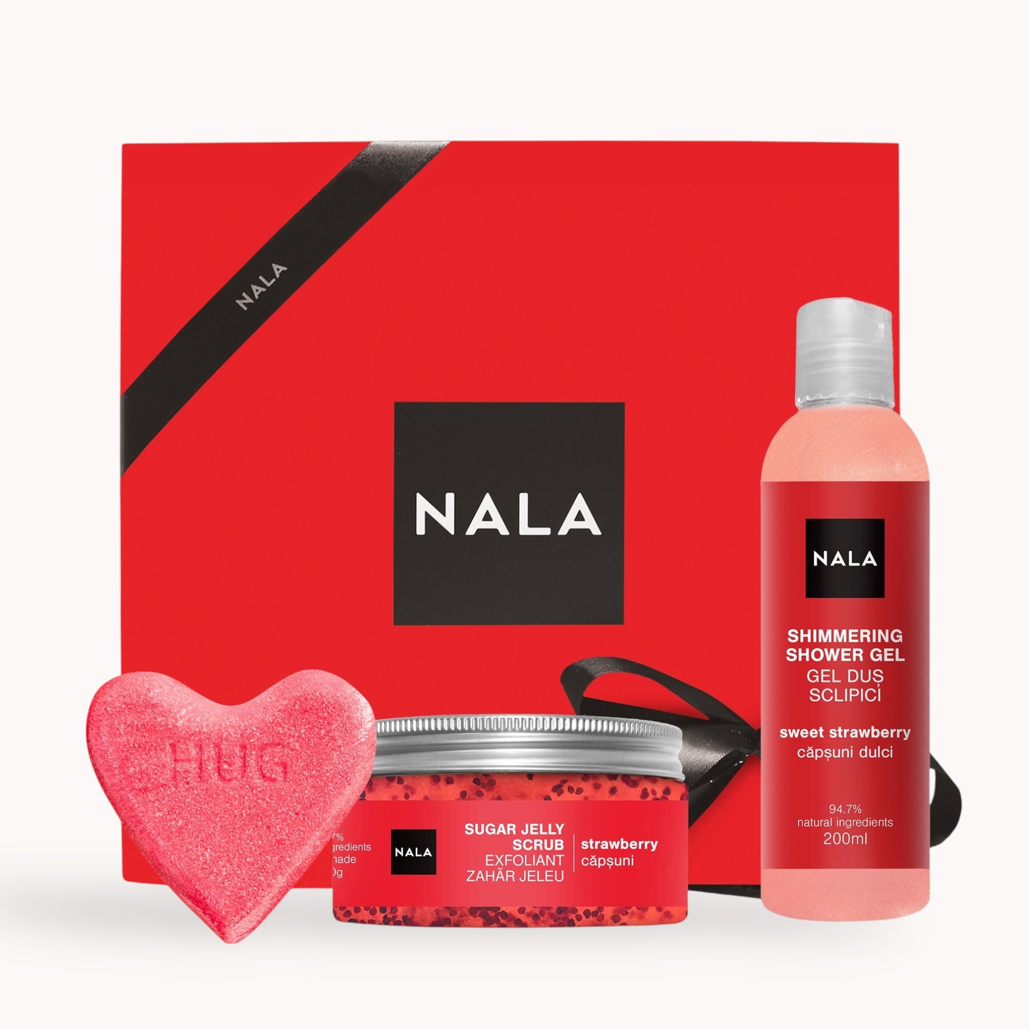 Set CADOU - Relaxare și Iubire - Căpșuni HUG