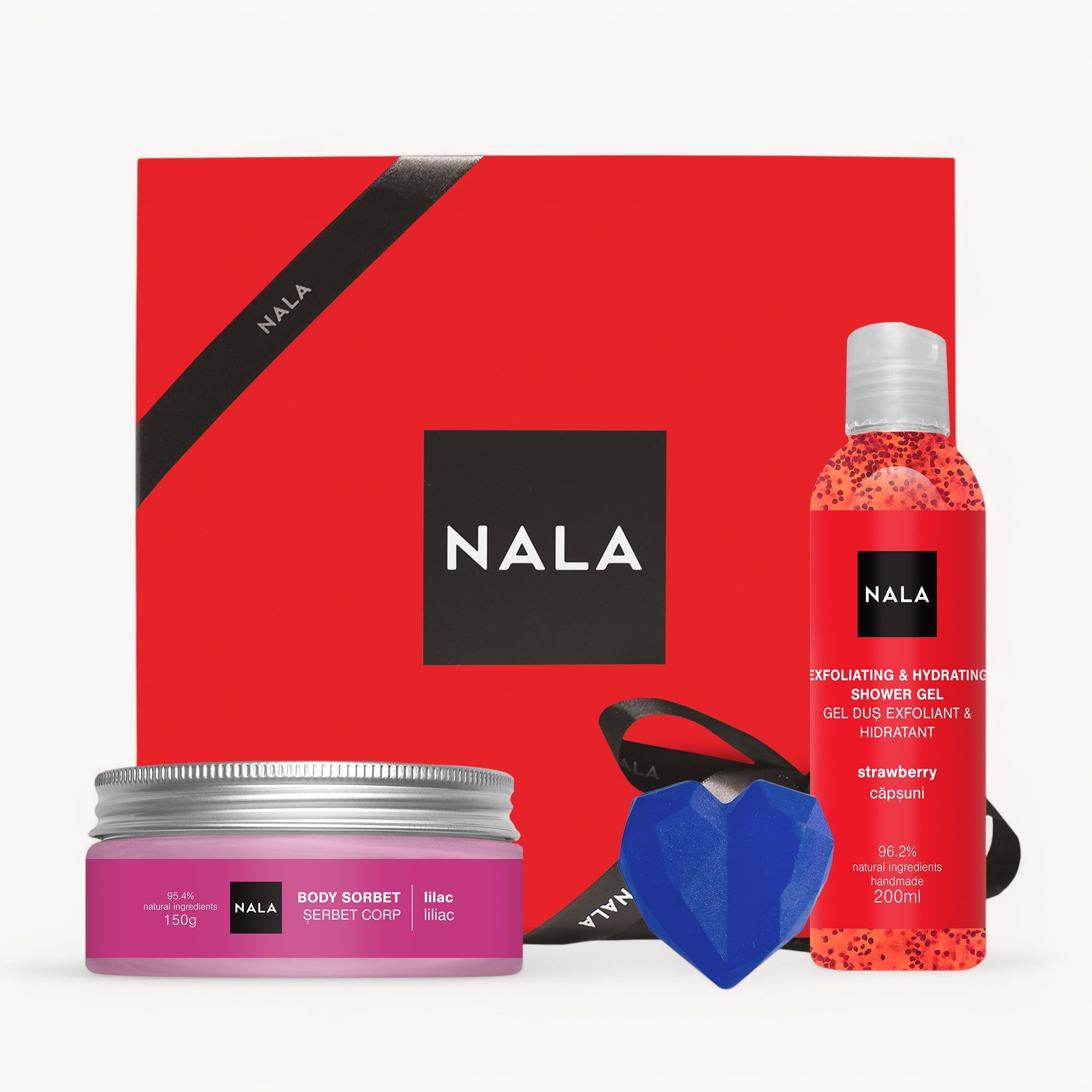 Set CADOU Hidratare și Iubire - Căpșuni &amp; Liliac