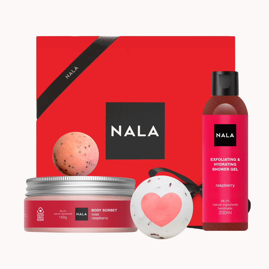 Set CADOU Exfoliere și Relaxare - Trandafir &amp; Zmeură