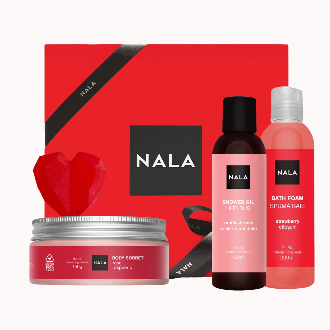 Set CADOU Iubire și Catifelare - Trandafir