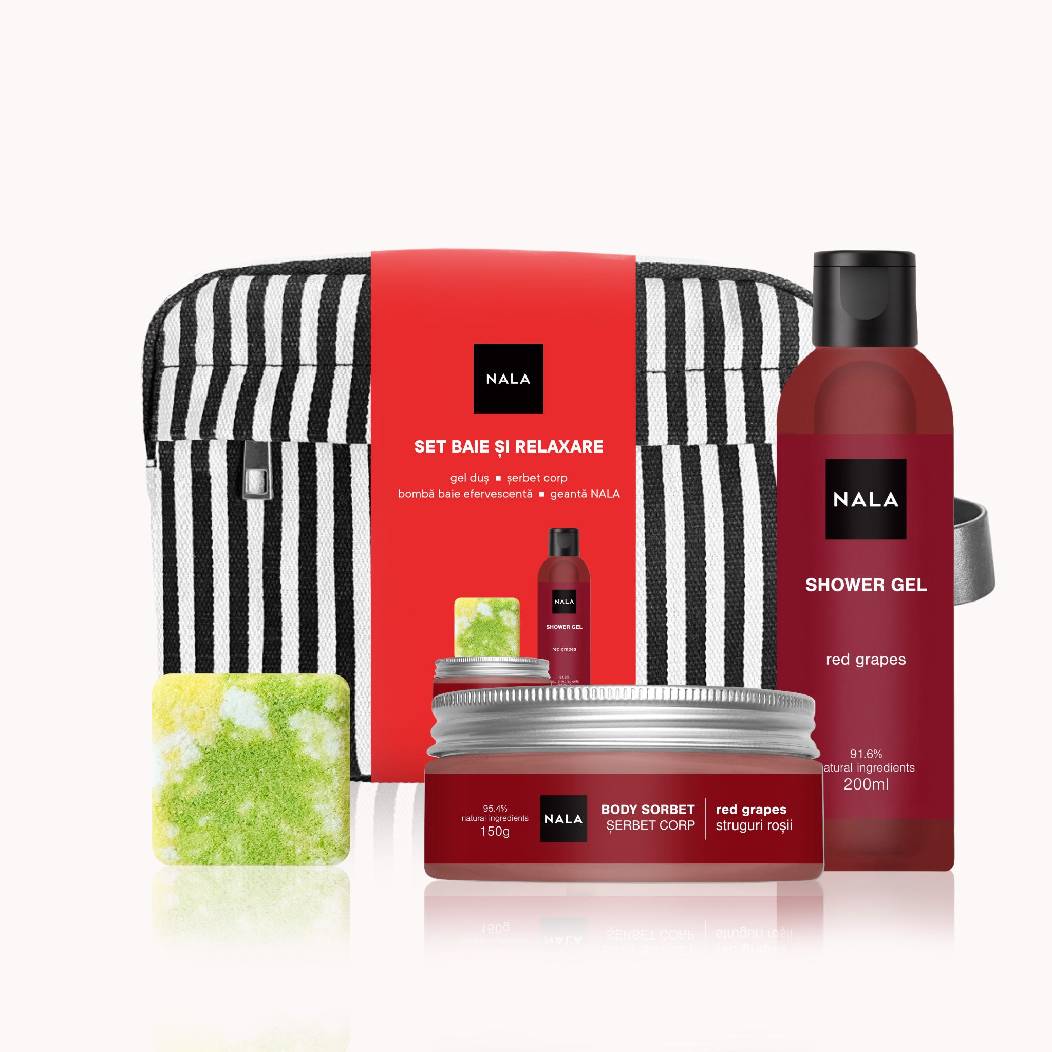 Set Răsfăț și Hidratare - Struguri Roșii