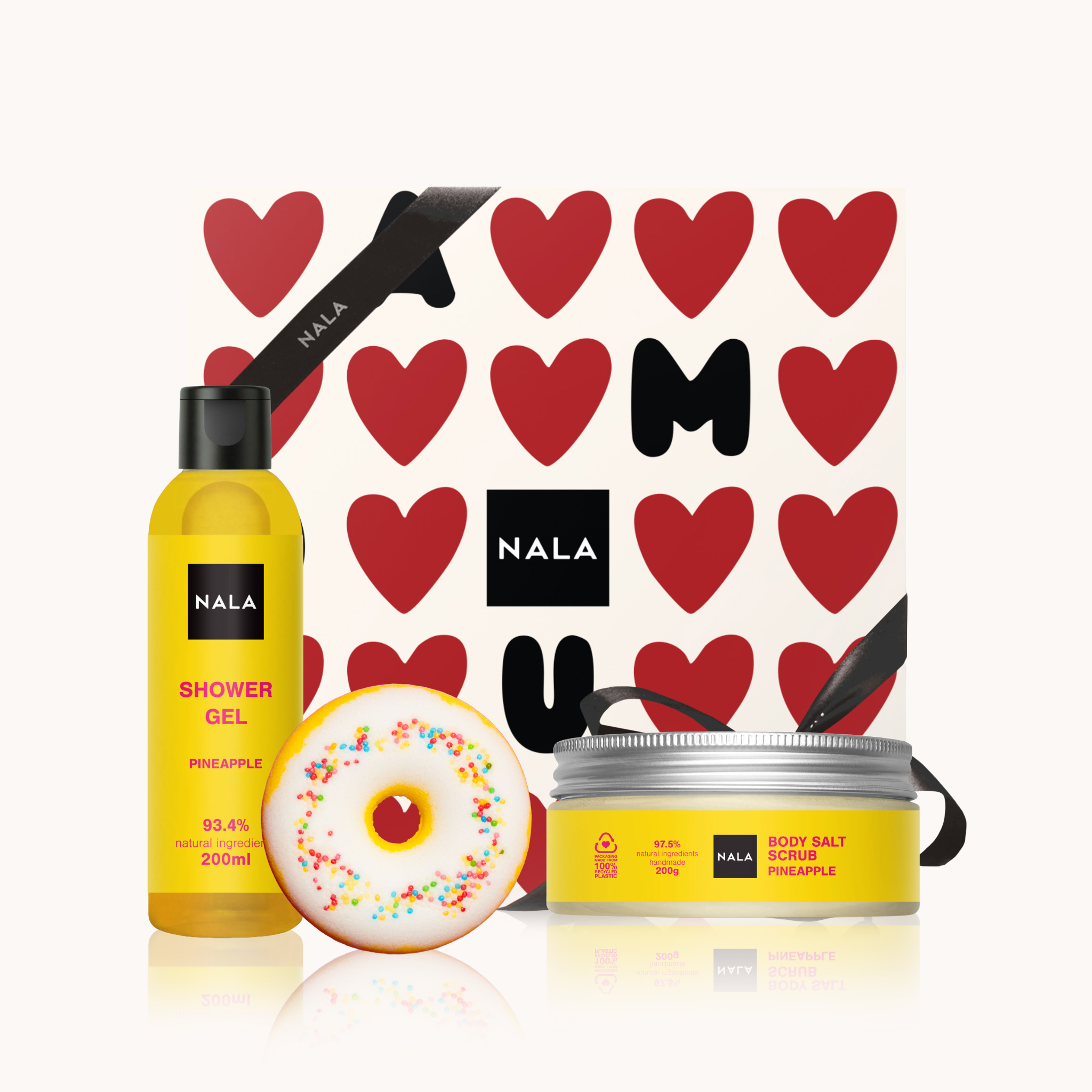 Set CADOU Exfoliere &amp; Baie Relaxantă - Ananas