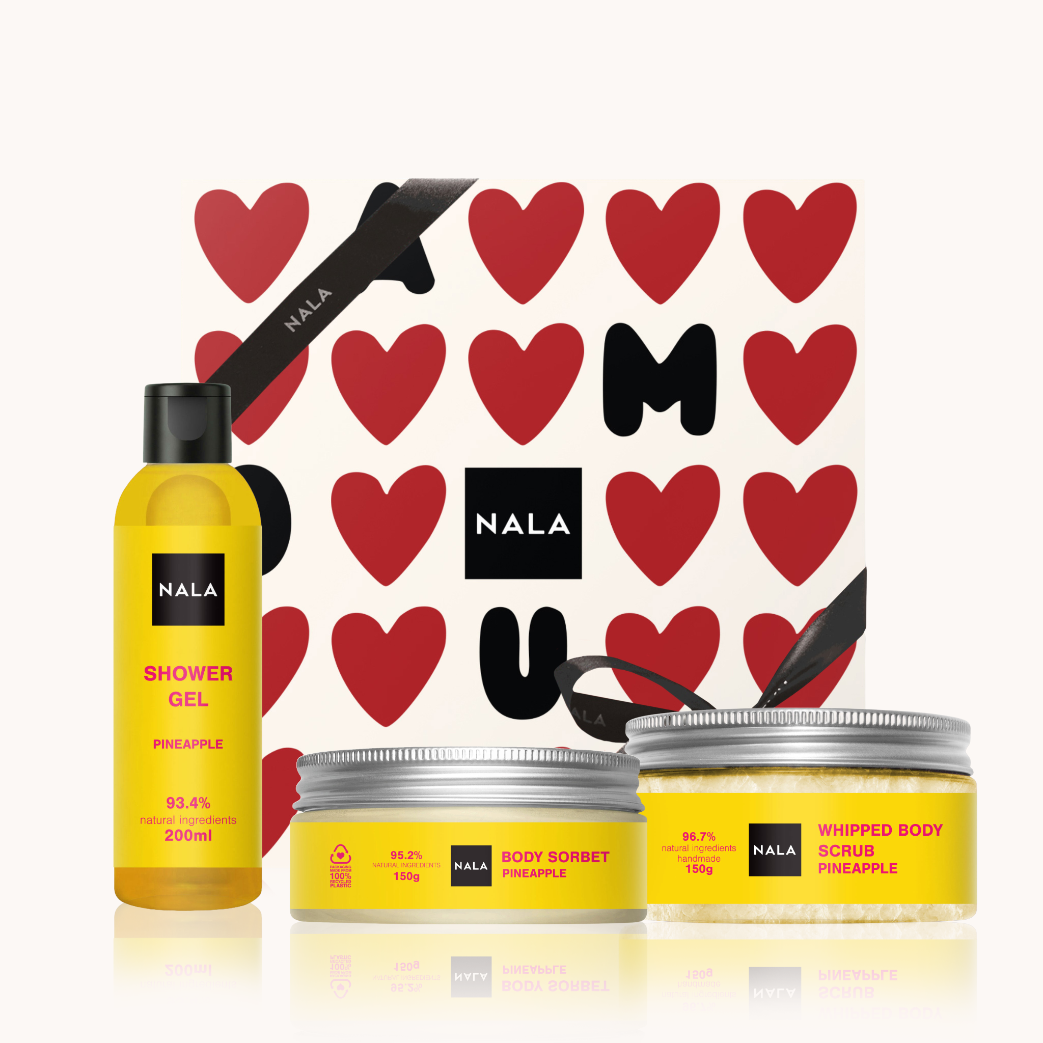 Set CADOU Îngrijire &amp; Exfoliere Delicată - Ananas