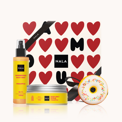 Set CADOU Sclipici &amp; Baie Relaxantă - Ananas